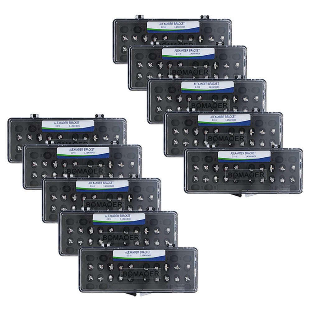 Dental Orthodontic Alexander Brackets – .018, 345 Hooks, FDA & CE Certified