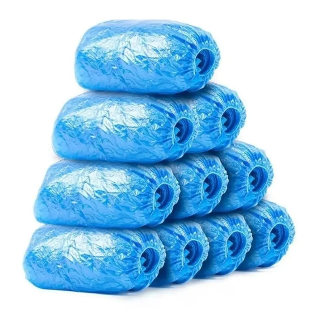 100PCS Disposable Waterproof Shoe Covers Non-Slip Protective Boot Covers