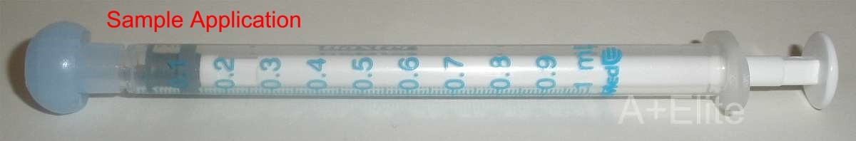 BAXTER BAXA ExactaMed Oral Medicine Dose Syringe Dispenser 1cc/1mL W/ Cap -100-