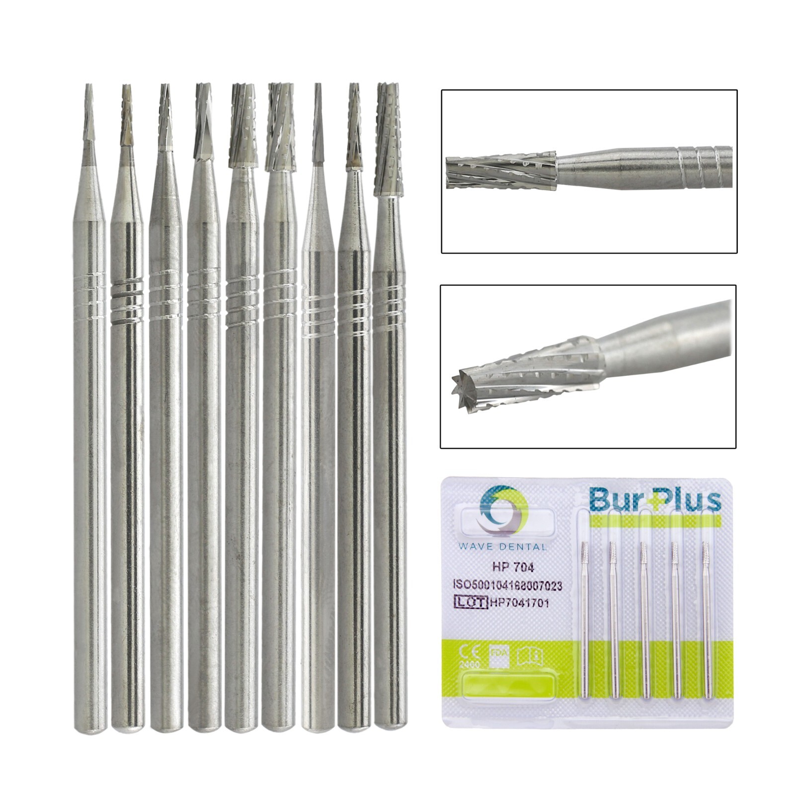 Wave Dental Burs HP 699 701 702 703L Carbide Burr Taper for Straight Handpiece