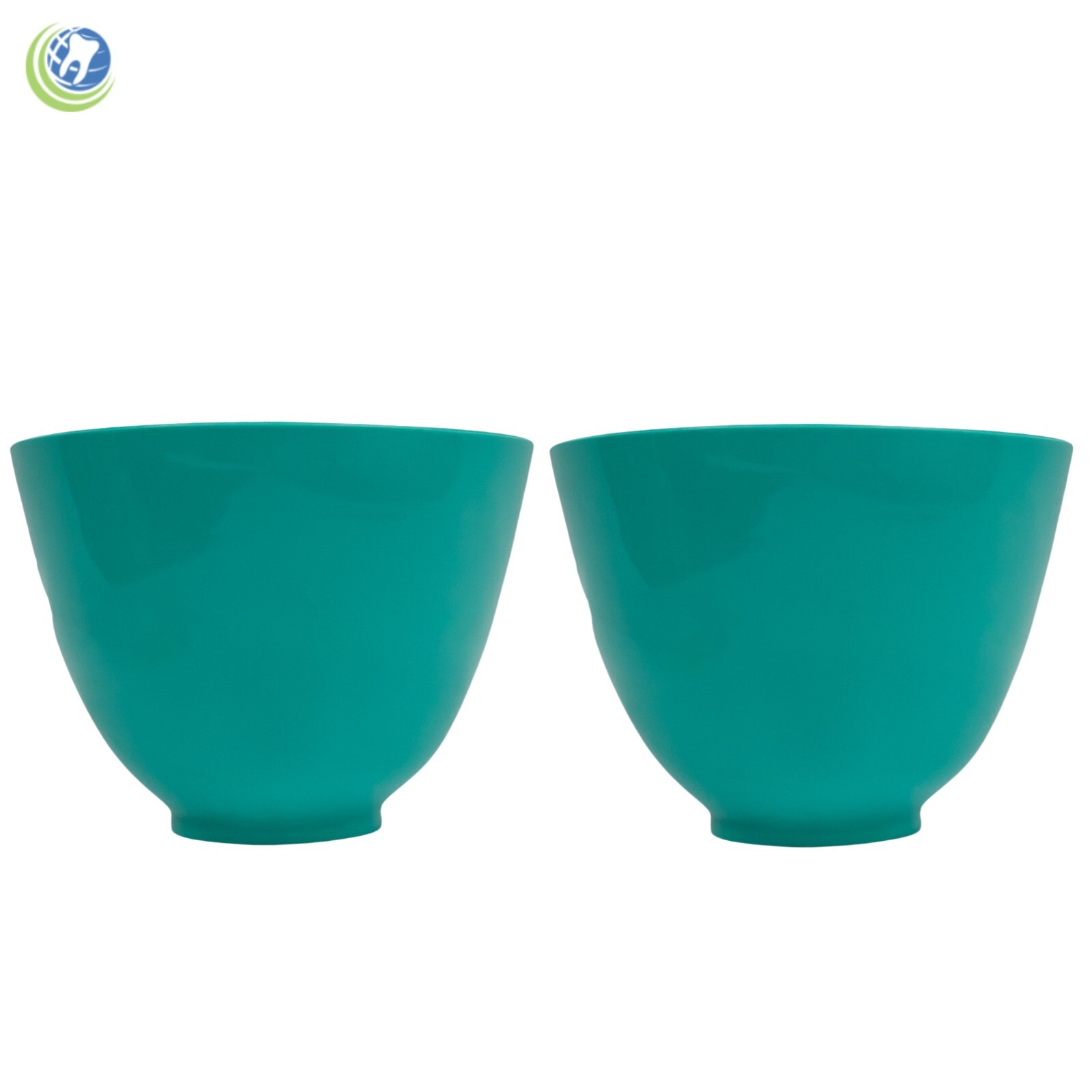 2X Mixing Bowl Large Flexible Rubber Aqua Dental Impression Laboratory Hygienist