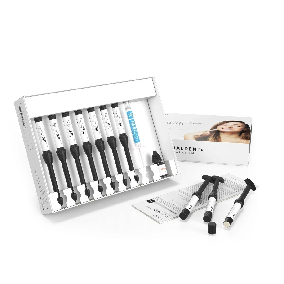 Economic Waldent NanoFill Light Cure Radiopaque Zirconium Composite Kit FREE SHP
