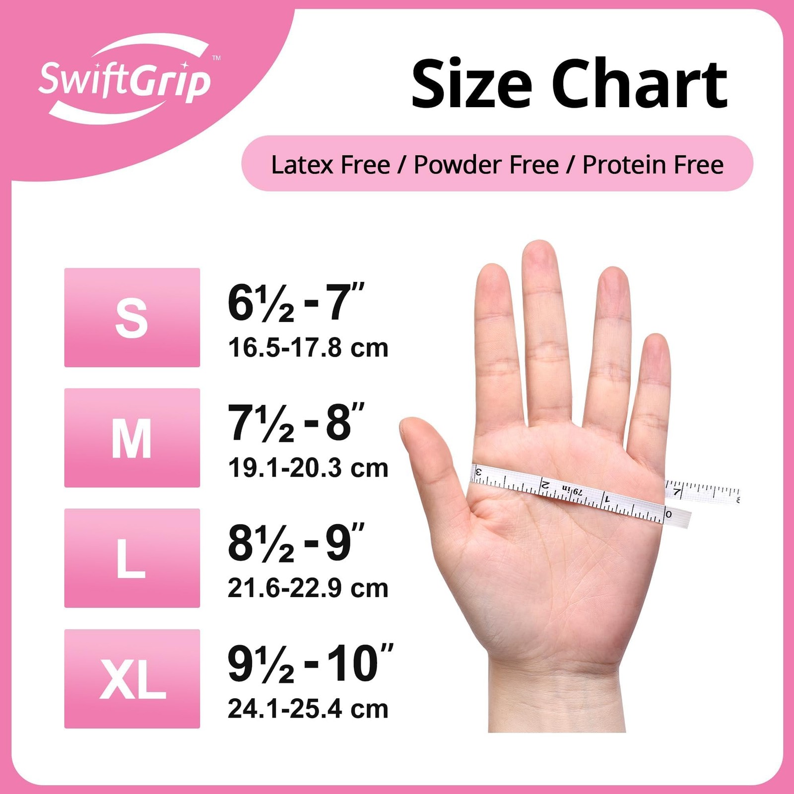 Nitrile Exam Gloves, 4 Mil, Medium, Cherry Blossom, Food Safe Gloves Disposab…