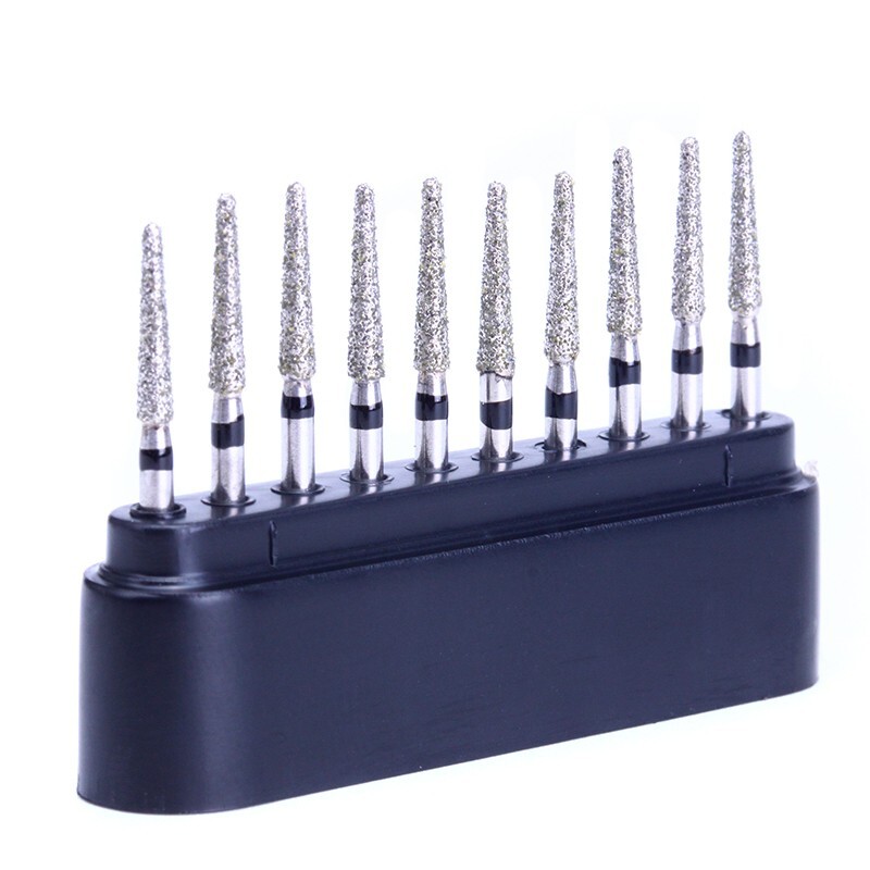 100Pc AZDENT Dental Diamond Burs FG /LED High Speed Handpiece ceramic bearing