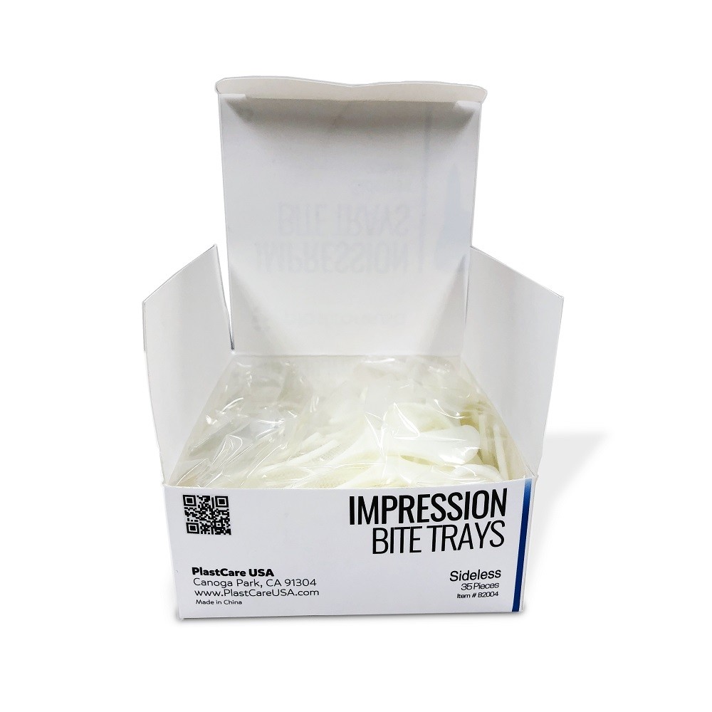 Dental Impression Bite Trays Posterior (Sideless) 50 Pcs/Box
