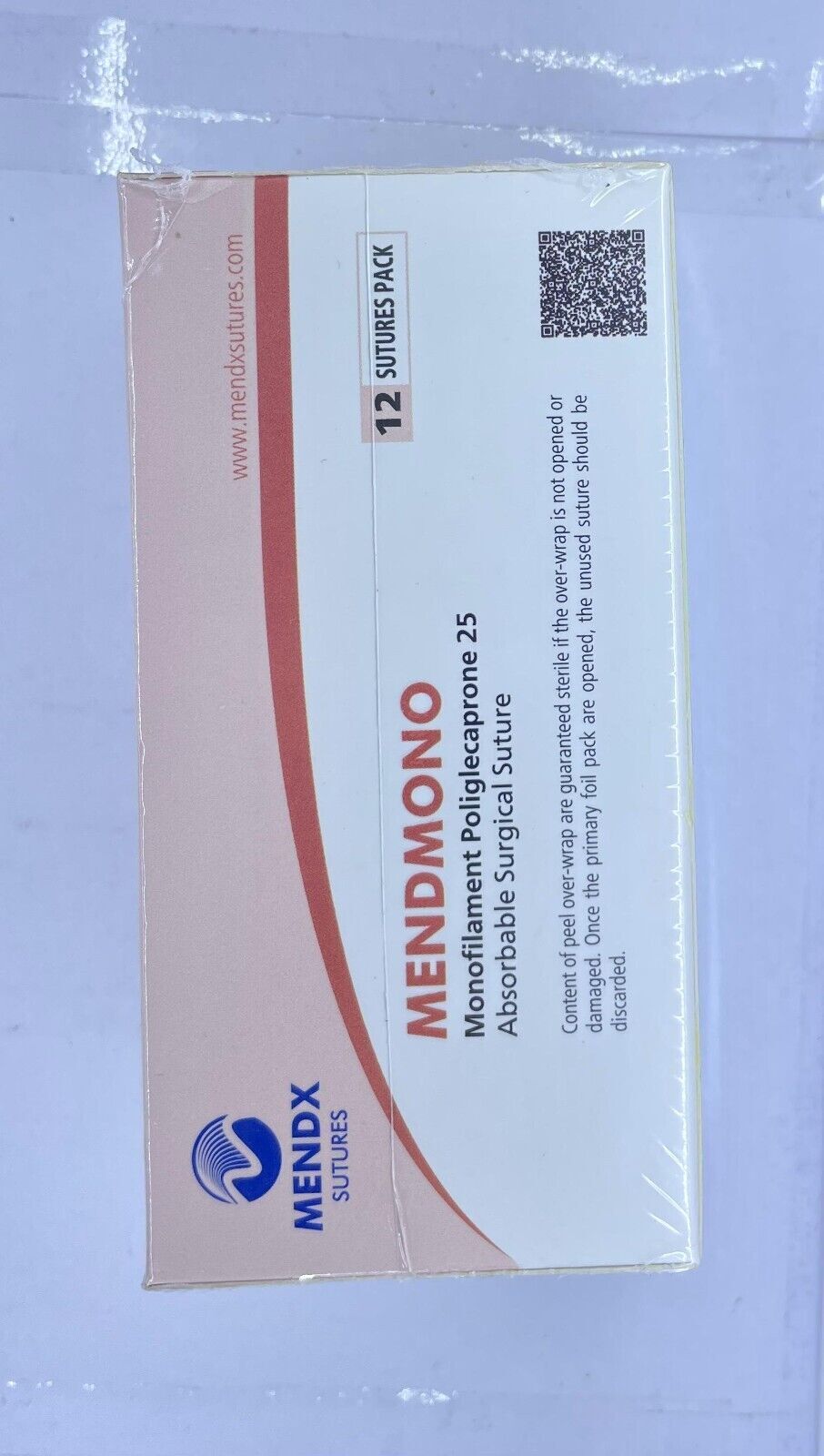 MENDMONO MONOFILAMENT POLIGLECAPRONE SUTURE MS1326 USP3-0 (2METRIC) 70CM 12PCS