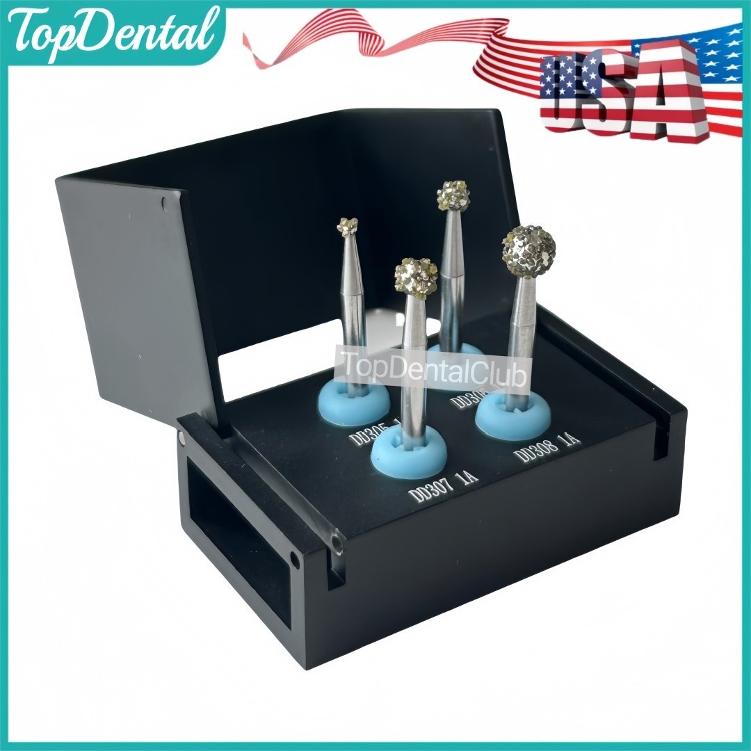 USA Dental Degranulation Burs Kit Bone Debridement Remove Soft Tissue Remnants