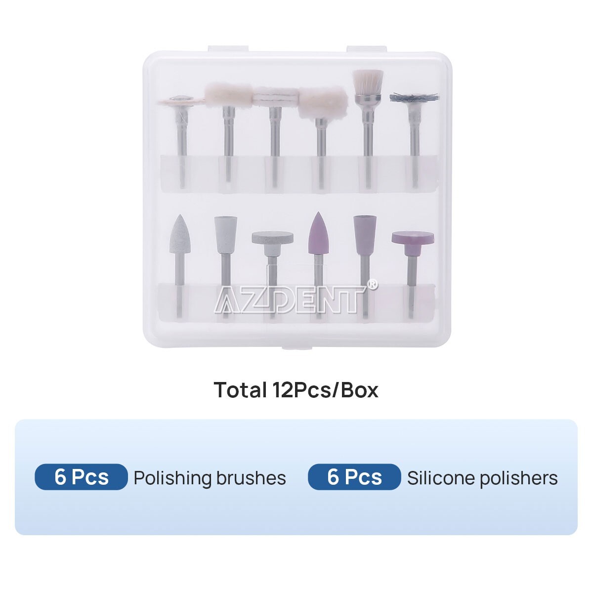 1 Kit Dental Composite Polishing Bur Kit Silicone Carbide Silicone RA 2.35MM