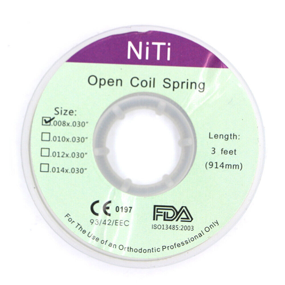 Dental Orthodontic Niti Open Springs Closed Coil Inch 914mm 3 Feet Instrument