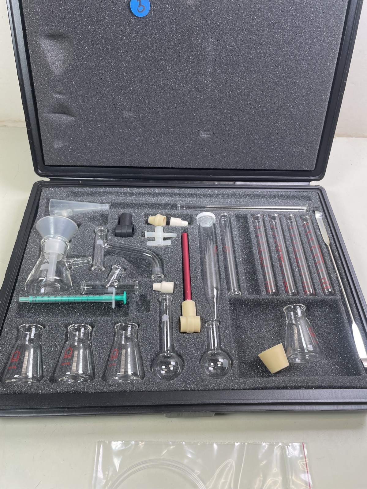 USED Kontes Microflex Williamson K-748000-0000 Chemistry Kit 16pc Glass + More 3