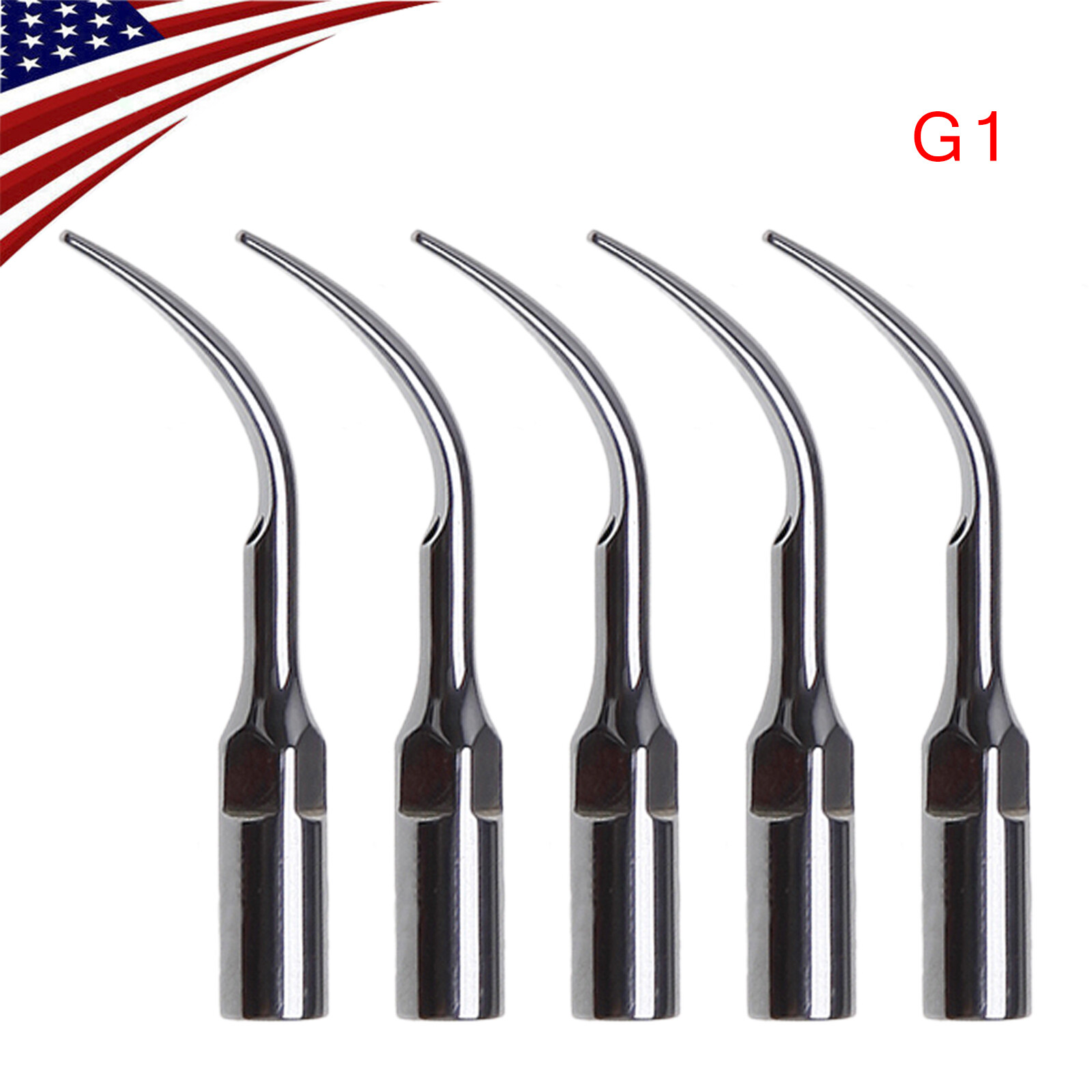 5pcs Dental Ultrasonic Piezo Scaler Tips Fit Cavitron EMS / DTE SATELEC New Or