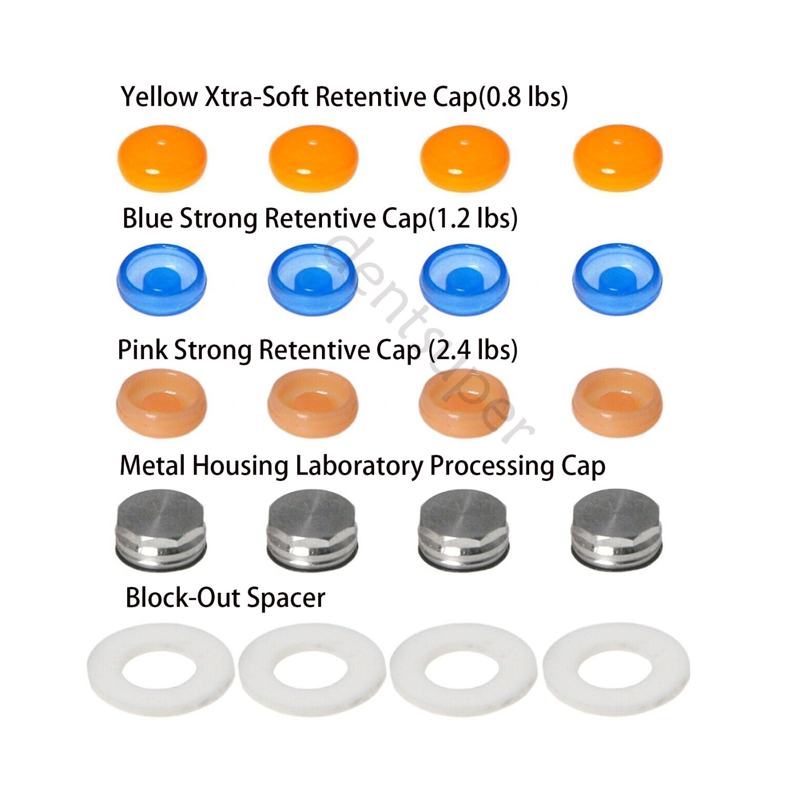 Universal Implant Strong Retention Cap Set Insertion Extraction Remove Core Tool