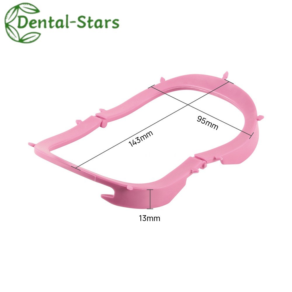 Dental Plastic Rubber Dam Frame Sheets Bracket Foldable/U-Shaped Barrier Tools