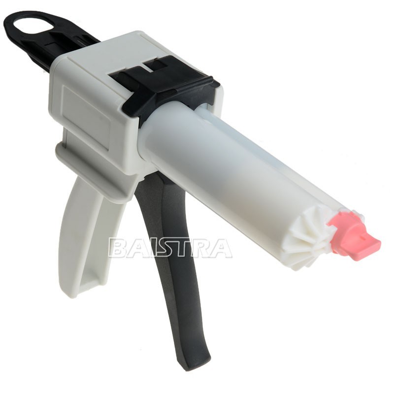 Dental Impression Mixing Dispensing Gun 50ml Kit Dispenser Gun 1:1/2:1 10:1/4:1