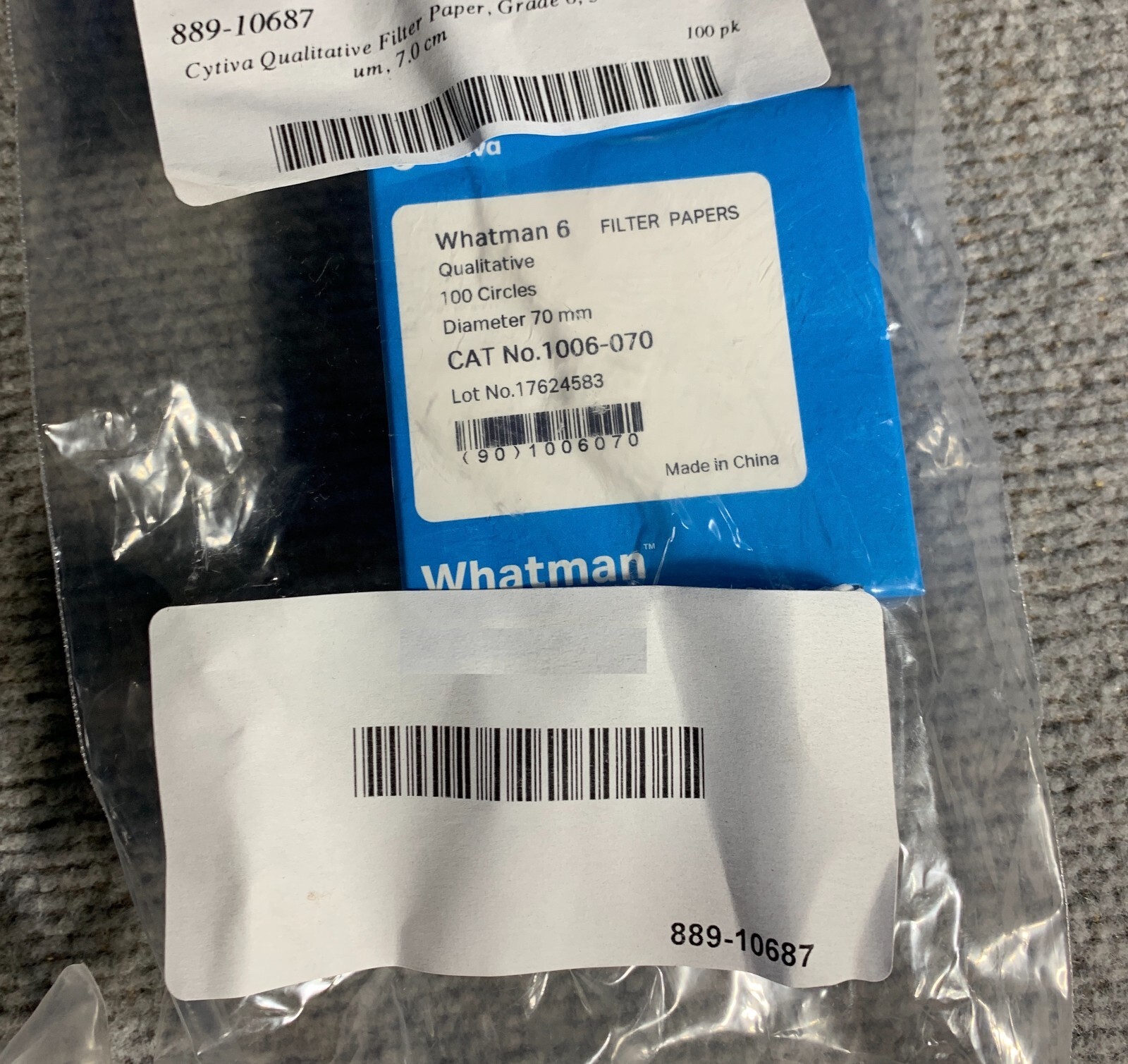 (box of 100) Whatman 6 Cytiva Qualitative Filter Paper 70mm 1006-070