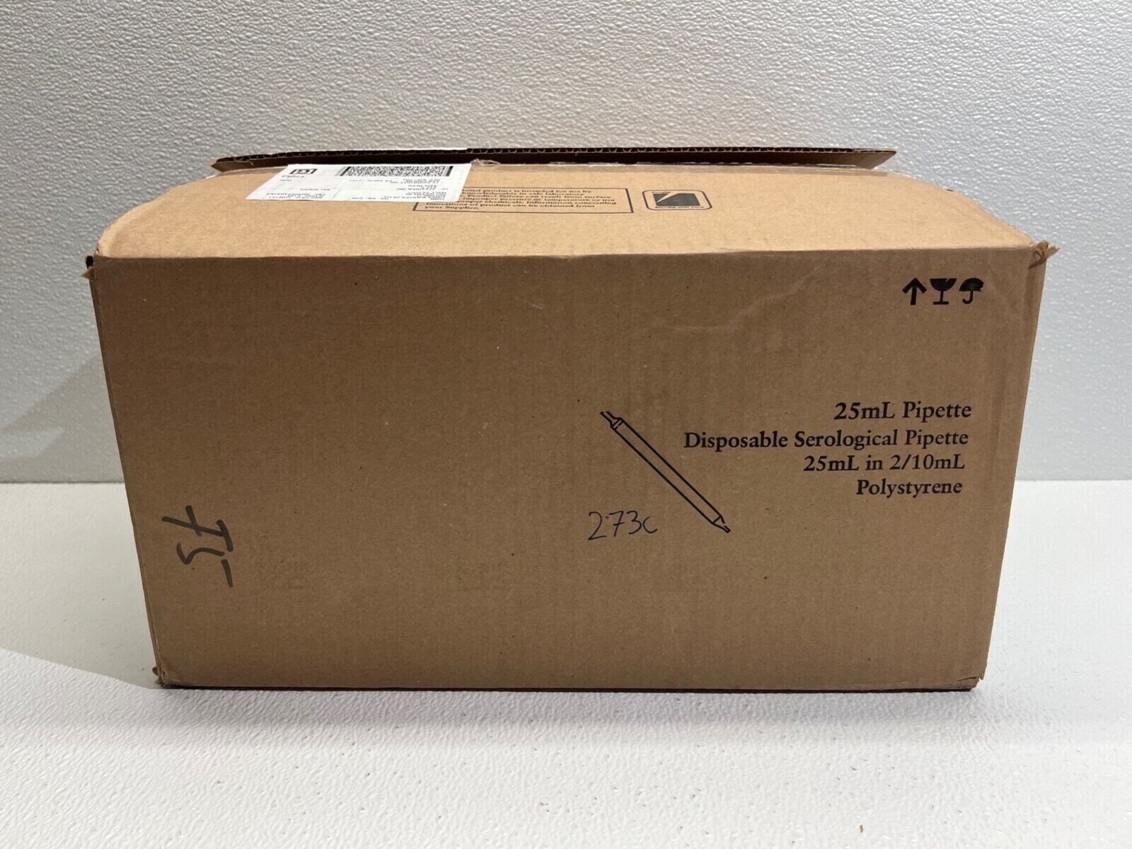 Fisher Scientific Cat No 13-678-11 Fisherbrand 25mL Disposable Serological Pipet
