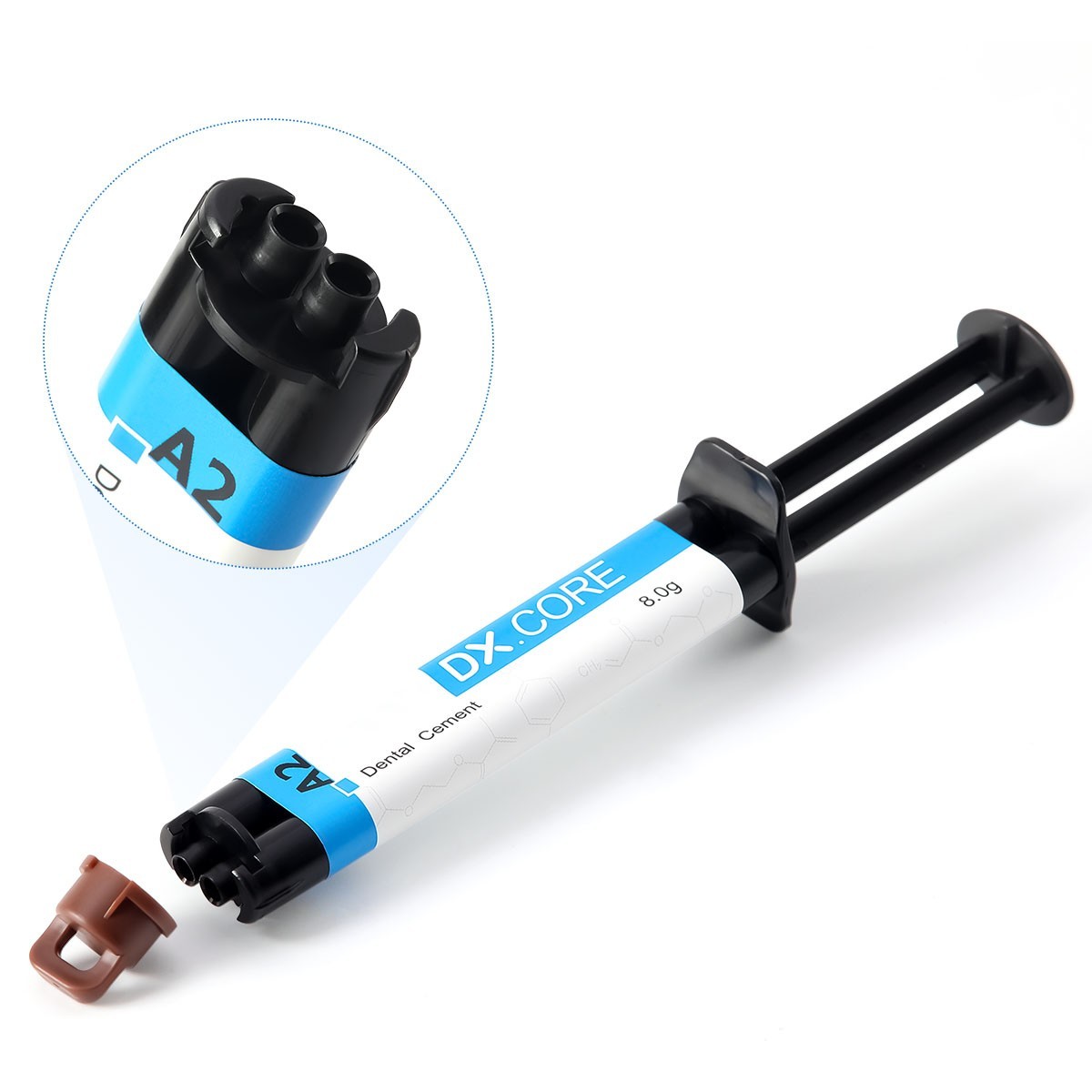 Dentex Dental Dual Cure Flowable Composite Resin A2 Core Build Up Syringe