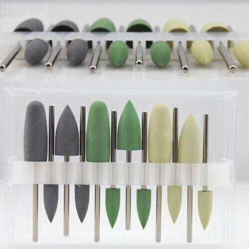 Dental Lab Diamond Silicone Polisher Base Acrylic Tungsten Carbide Polishing Bur