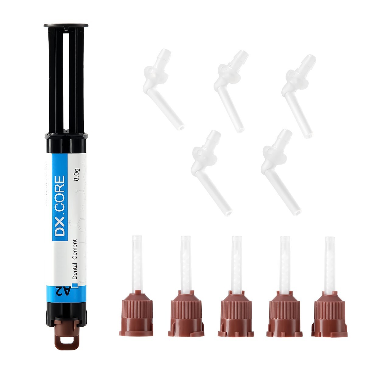 USA Dental Dual Cure Flowable Composite Resin Core Build Up A2 8g/Syringe DENTEX