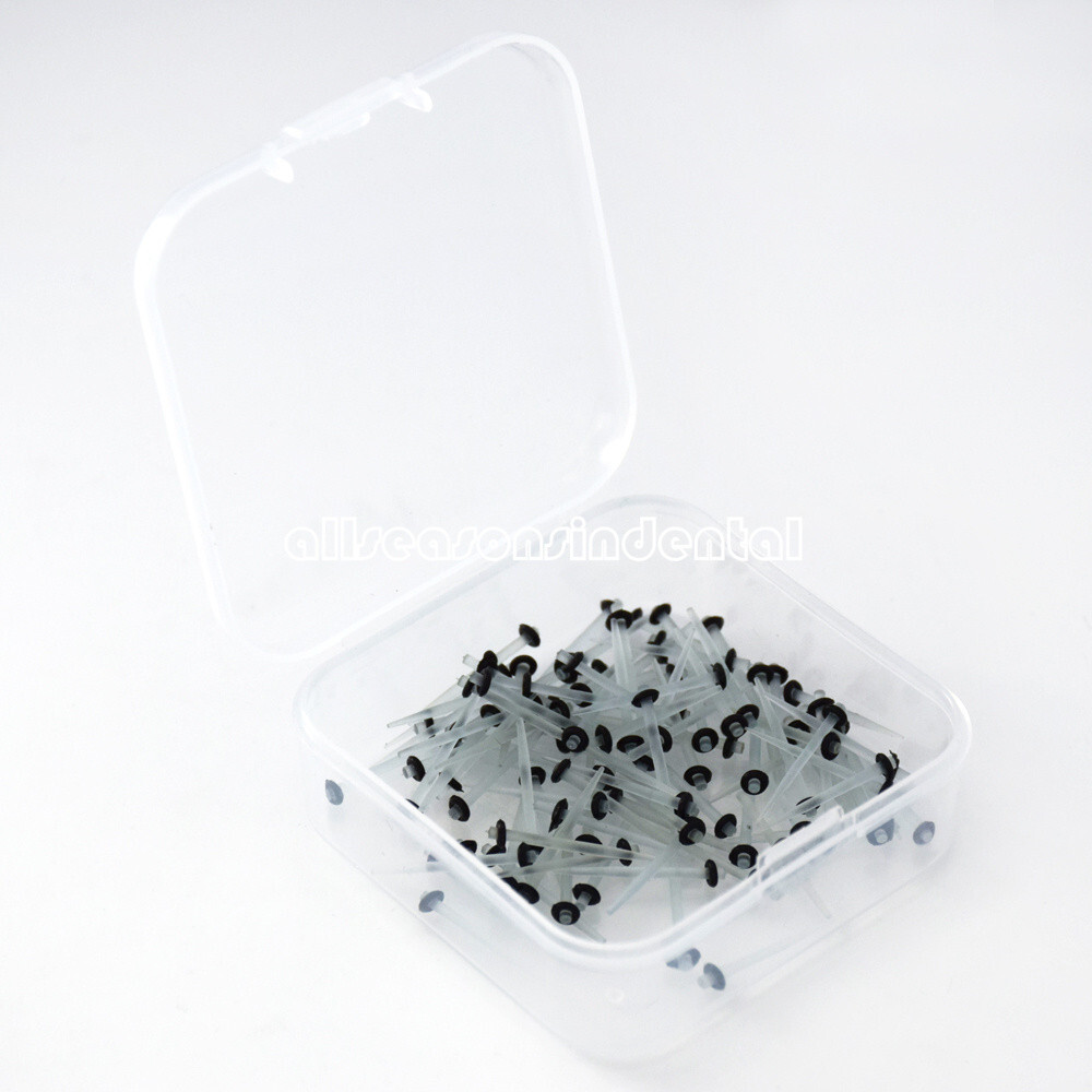 Dental Endodontic Fiber Post Resin Quartz Transparent Straight Thread 1.0mm Post