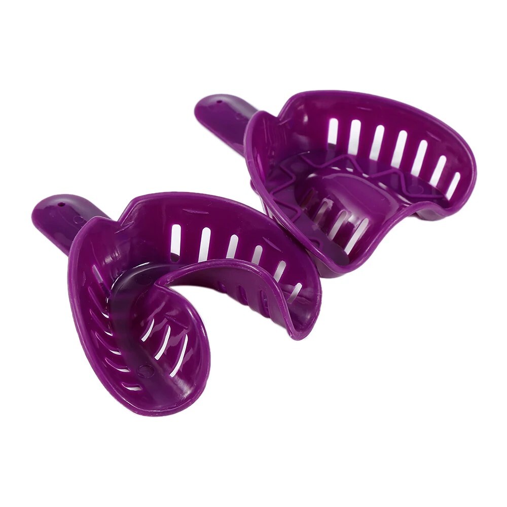 Dental Impression Trays Plastic Disposable Teeth Holder Kit L/M/S For Adults/Kid