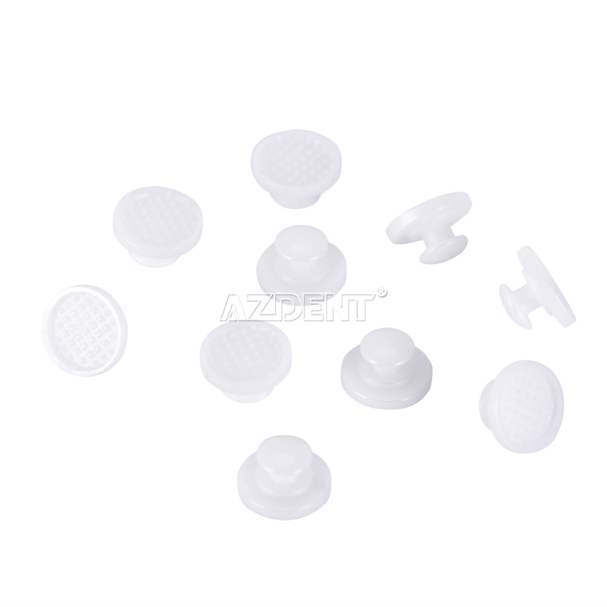 Dental Orthodontic Composite Ceramic/Metal Lingual Buttons Bondable Round Base