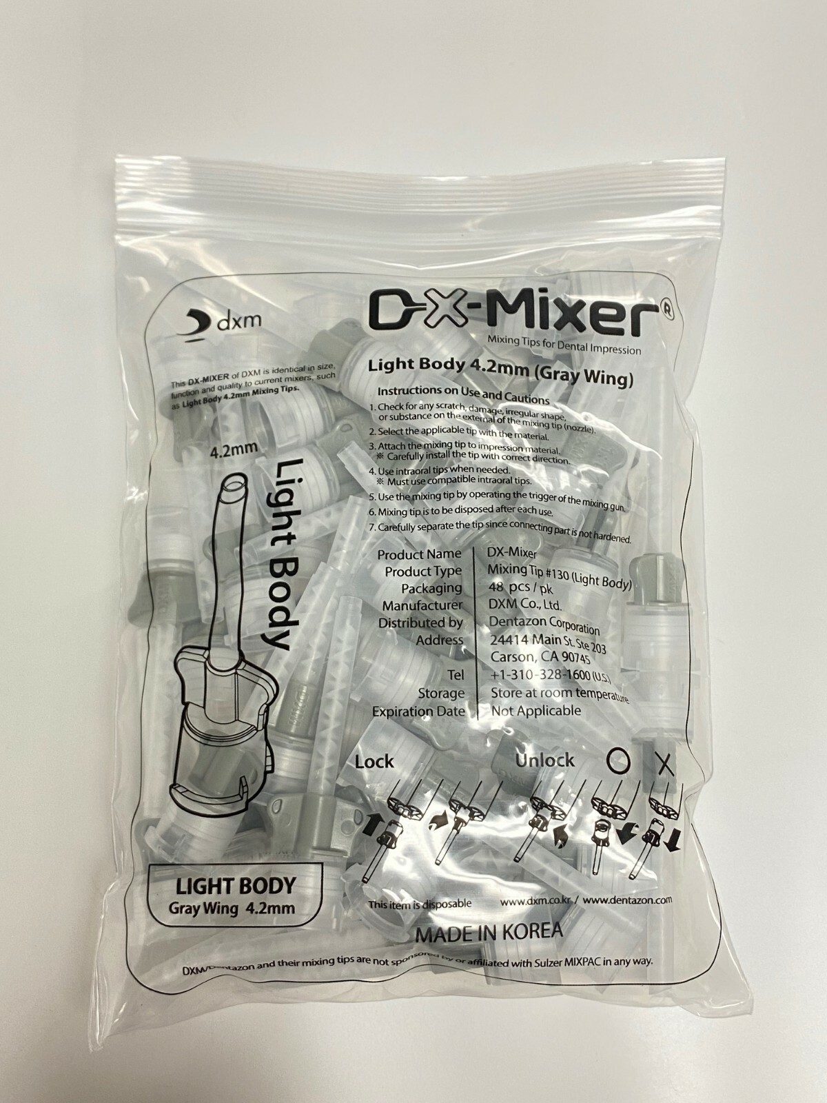 30 Dental Disposable Impression Bite Tray Quadrant DIBT+ Free Mixing Tips 1bag