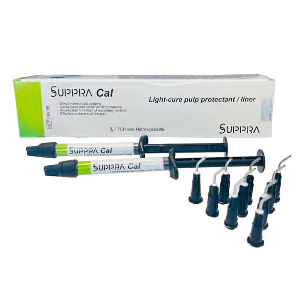 SUPPRA Cal Light-cure Pulp Protectant/Liner 2 Gm. Syringe, 2/Pk
