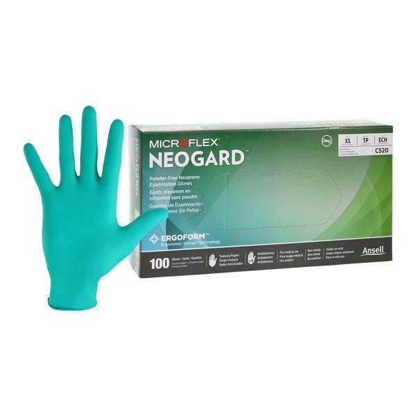 Ansell Perry 73737060 Microflex Neogard TOUCH Neoprene Gloves Extra Small 200/Pk