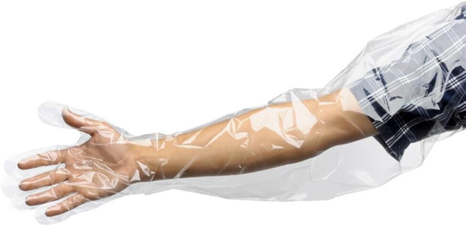 Disposable Long Plastic Gloves Veterinary Insemination Full Arm Sleeve 50pcs