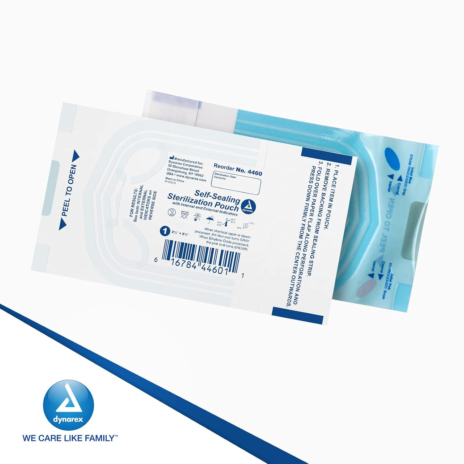 Sterilization Pouches 2.25×2.75in, Self-Sealing Autoclave Bags 200ct