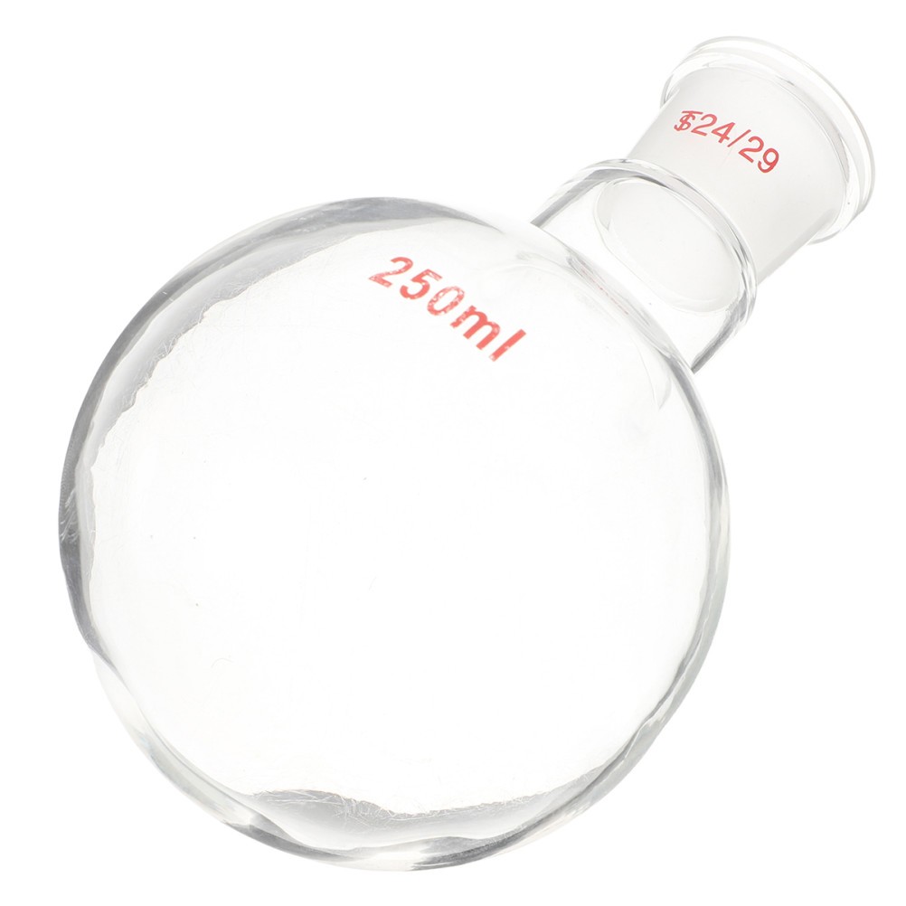 1Pcs Assorted Color Glass Flask Durable Single Neck Round Bottom for Lab Storage