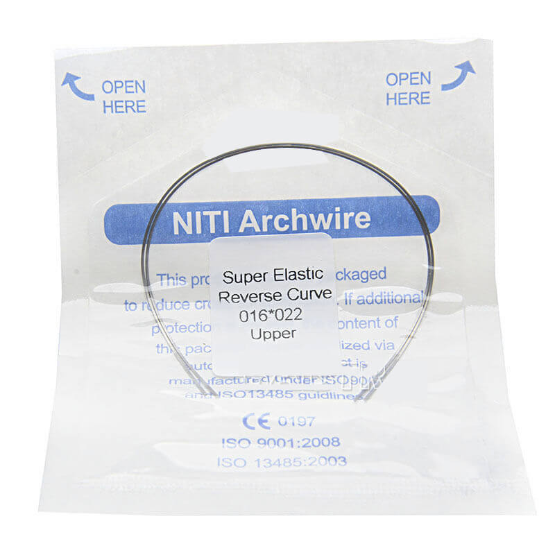 10Packs Orthodontic Dental Niti Reverse Curve Rectangular Arch Wires All Sizes