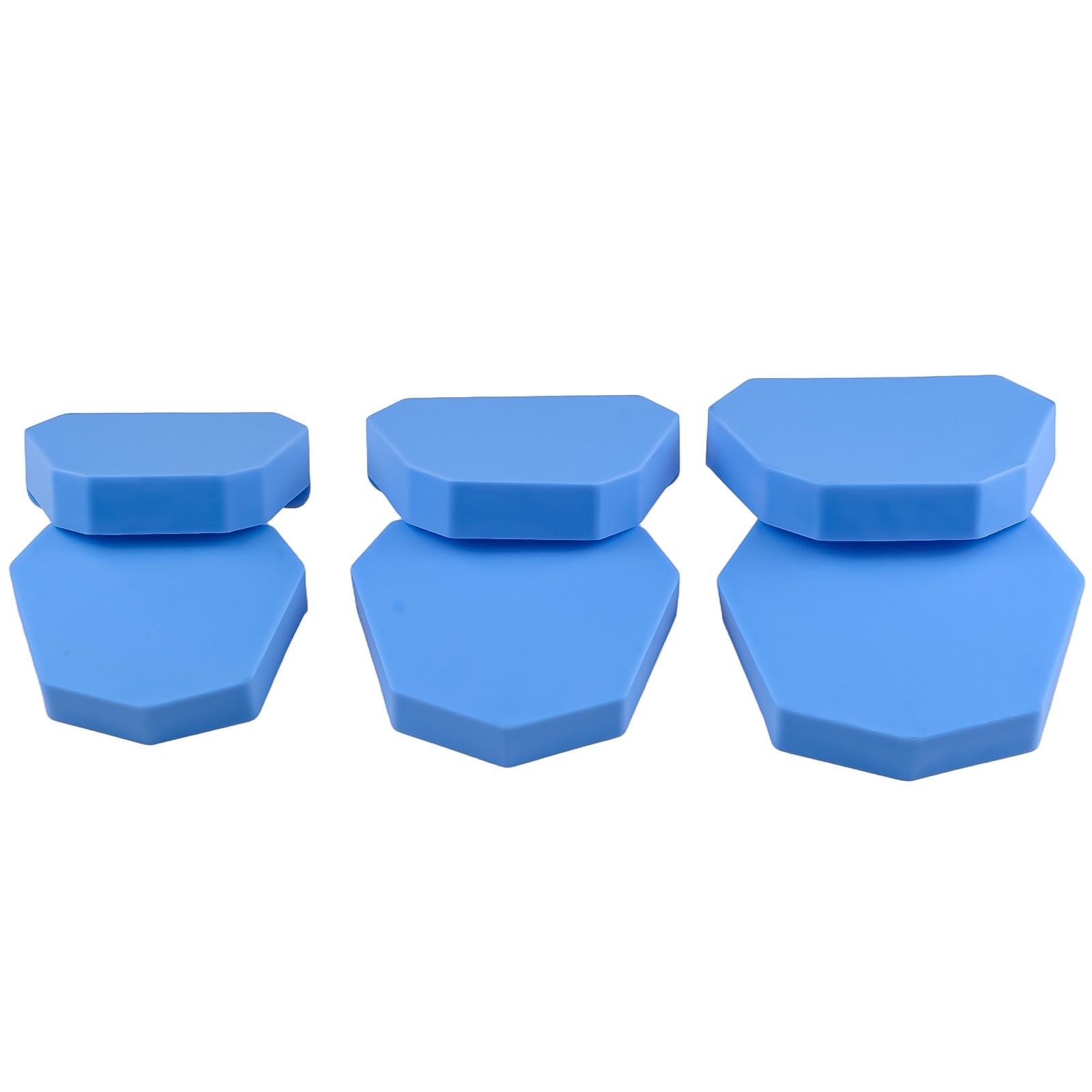 6pcs/1 Set Large/Medium/Small Lab Model Former Base Molds with Notches Red USA