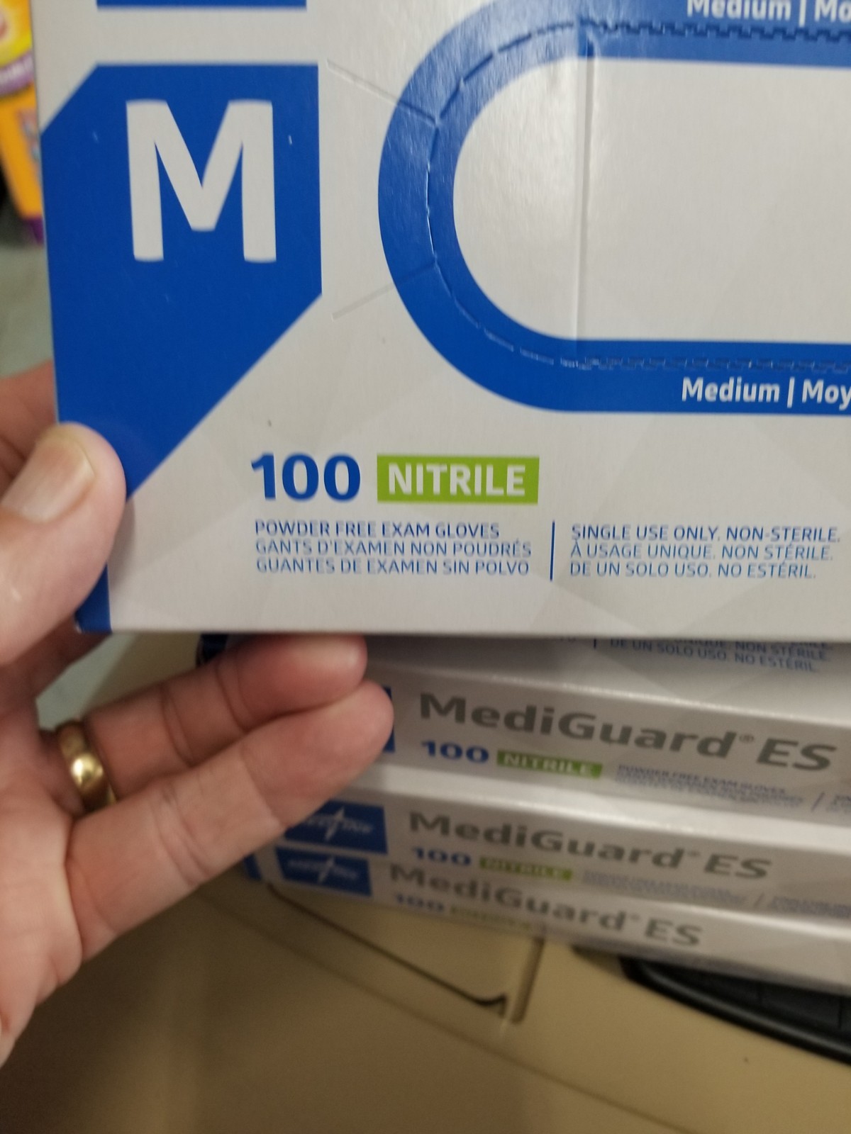 4 Packs NEW Medline ES SmartGuard Nitrile. Powdered-Free Gloves Med 400 GLOVES🌈