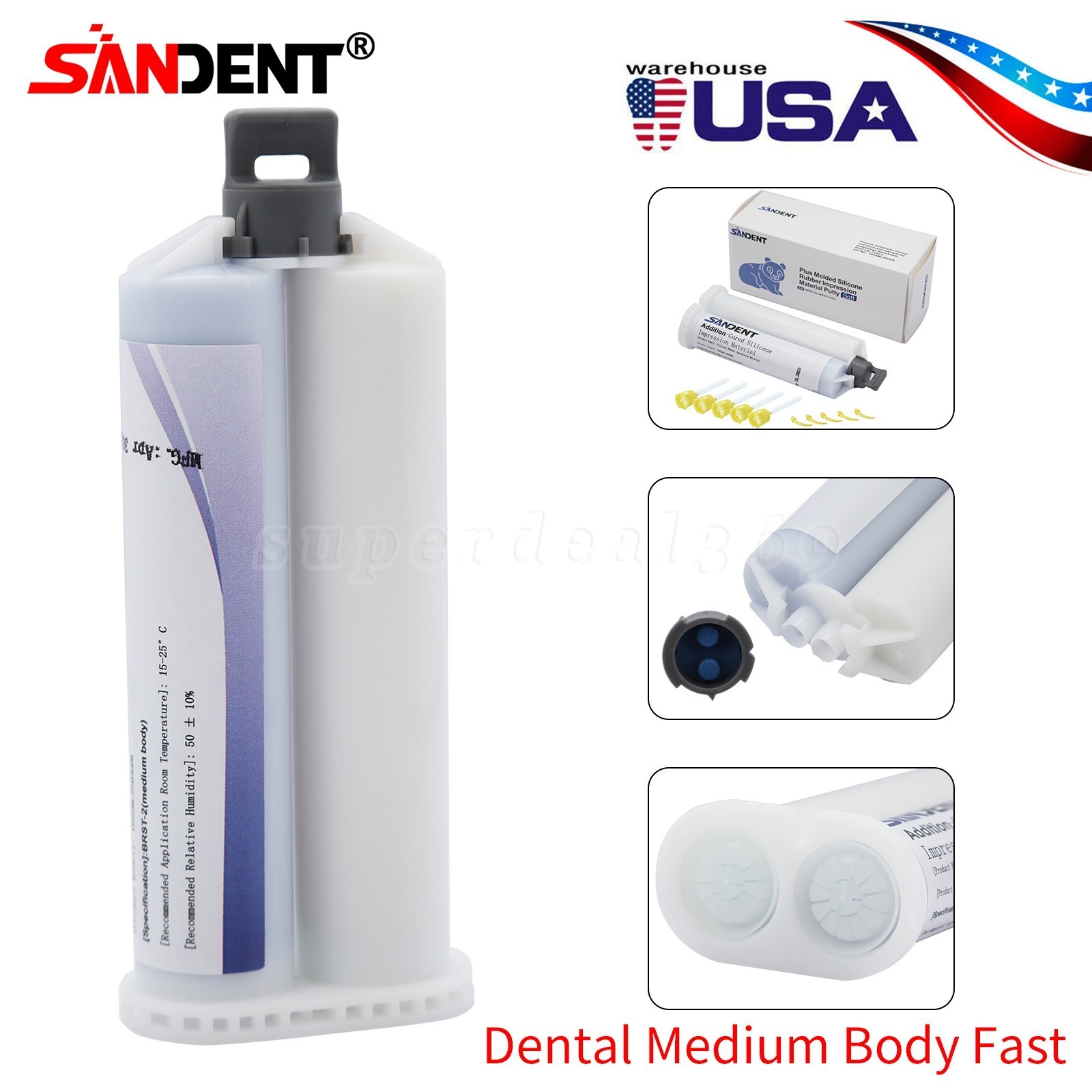 LIGHT MEDIUM HEAVY Body Impression Material Dental VPS FAST SET