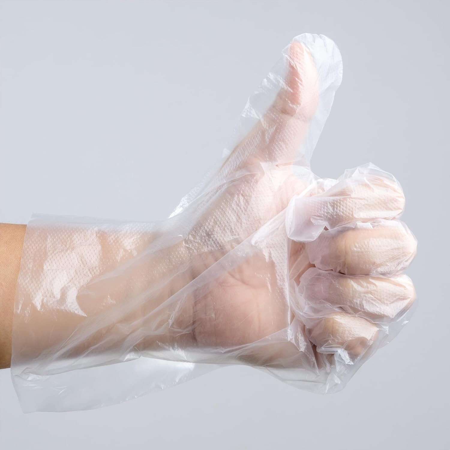 100 Pcs Clear Disposable Plastic Gloves Food Grade Handling Prep Cooking Cleanin