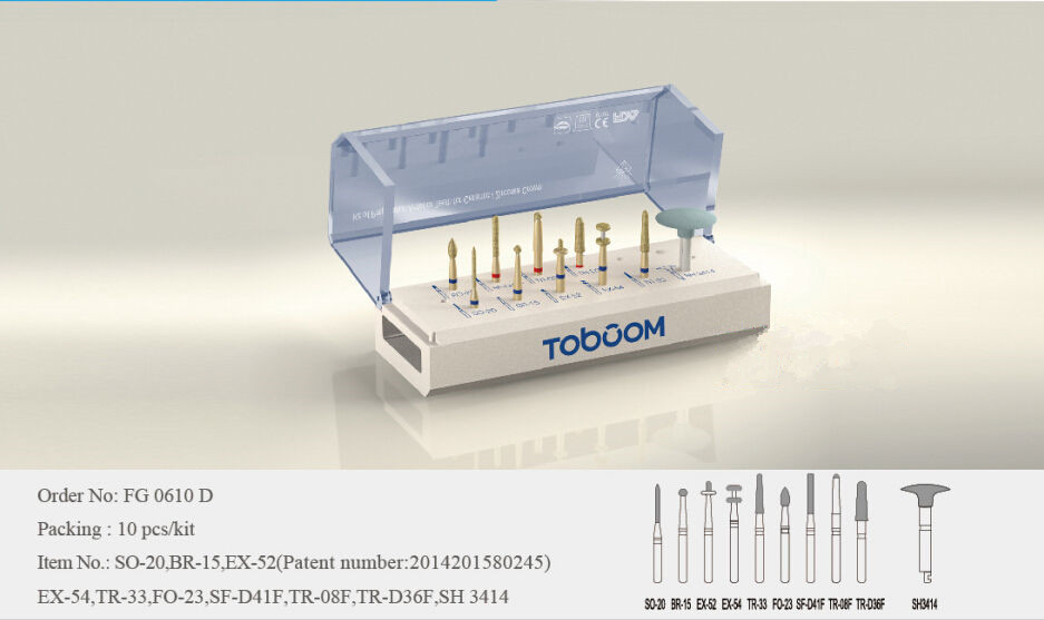 Dental Burs Preparation Kit For Anterior And Ceramics Zirconia Crowns