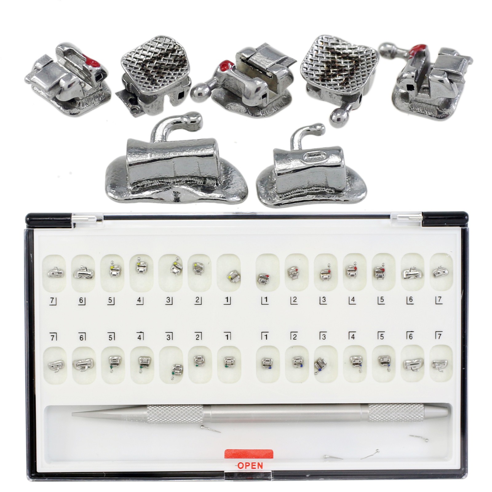 Orthodontic Thomas M Brackets STD TQ Damon Self Ligating Metal Roth MBT 022 345