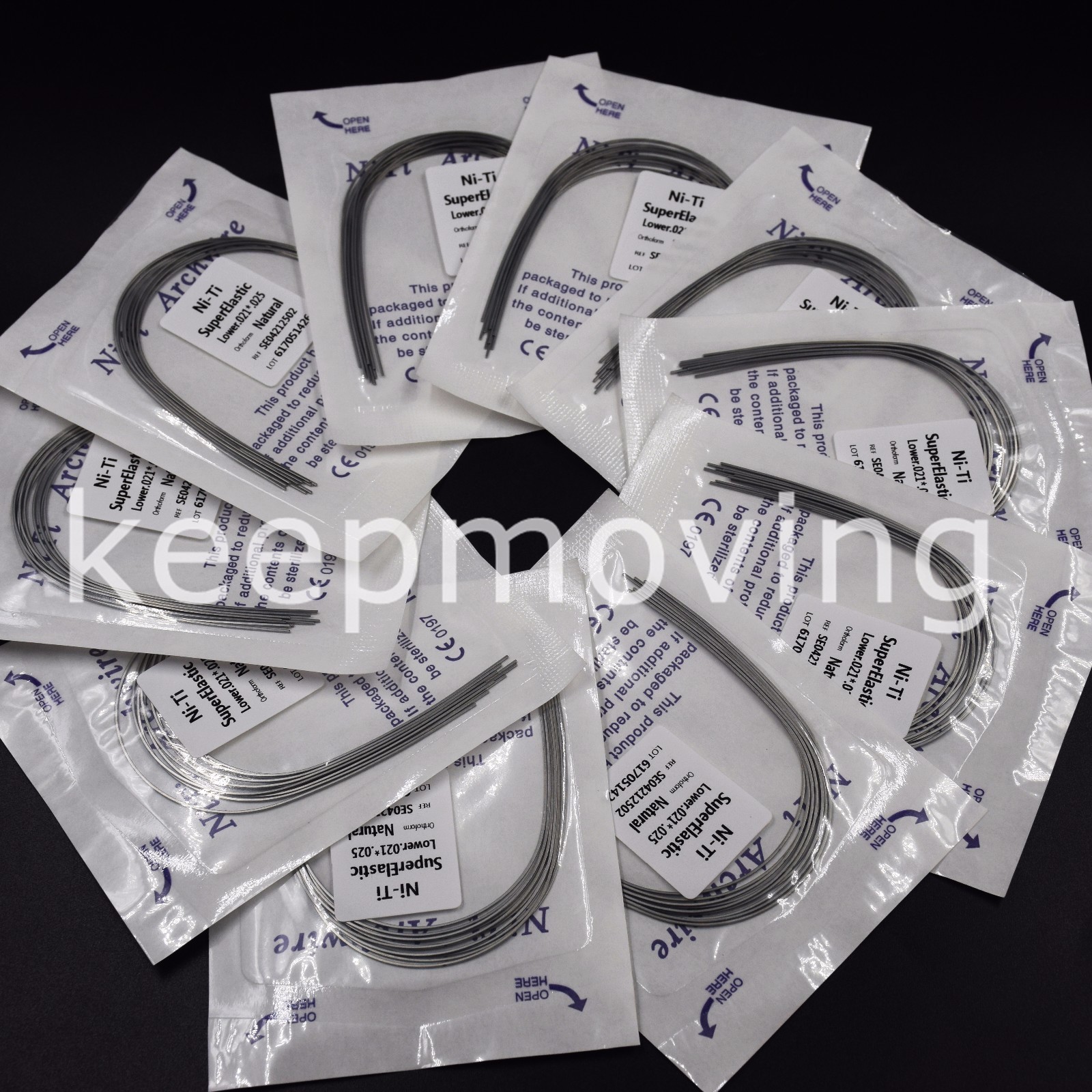 Super Elastic NITI Dental Rectangular Arch Wires Natural Upper/Lower All Size
