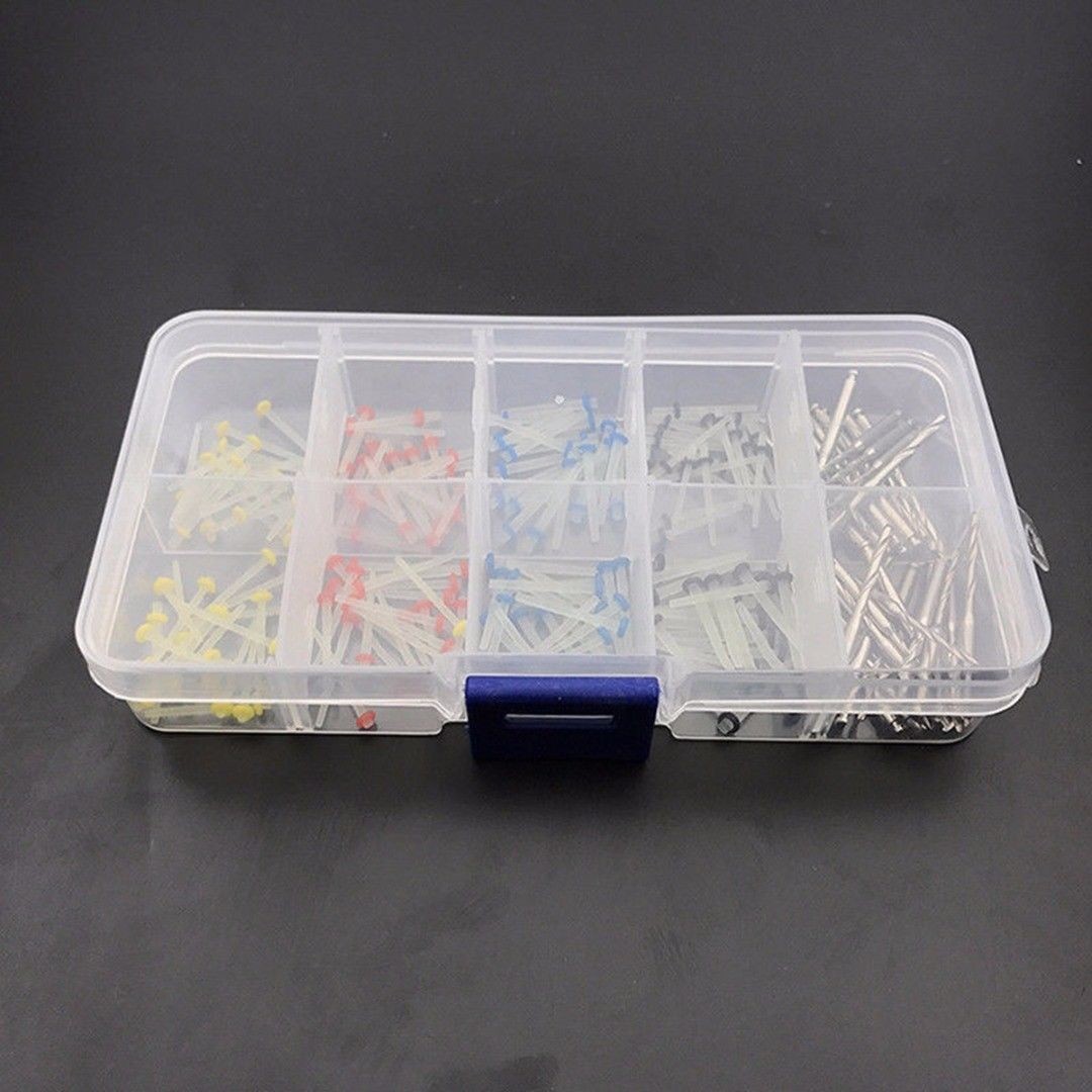 160 Pcs Dental Glass Quartz Fiber Post Single Refilled Package + 32 Pcs Drills