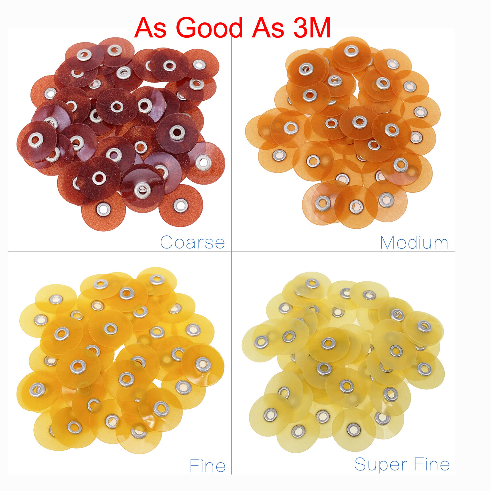 Pack of 50 Sof-Lex soflex Discs DISCS in all sizes 1/2″ 12.7 mm Dental
