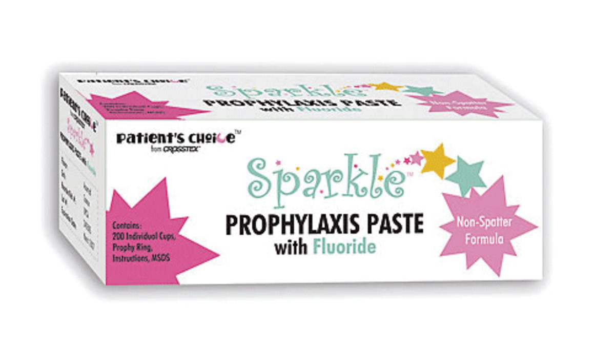 Crosstex UPCM Sparkle Prophy Paste Cups Fluoride Mint Coarse Grit 200/Pk