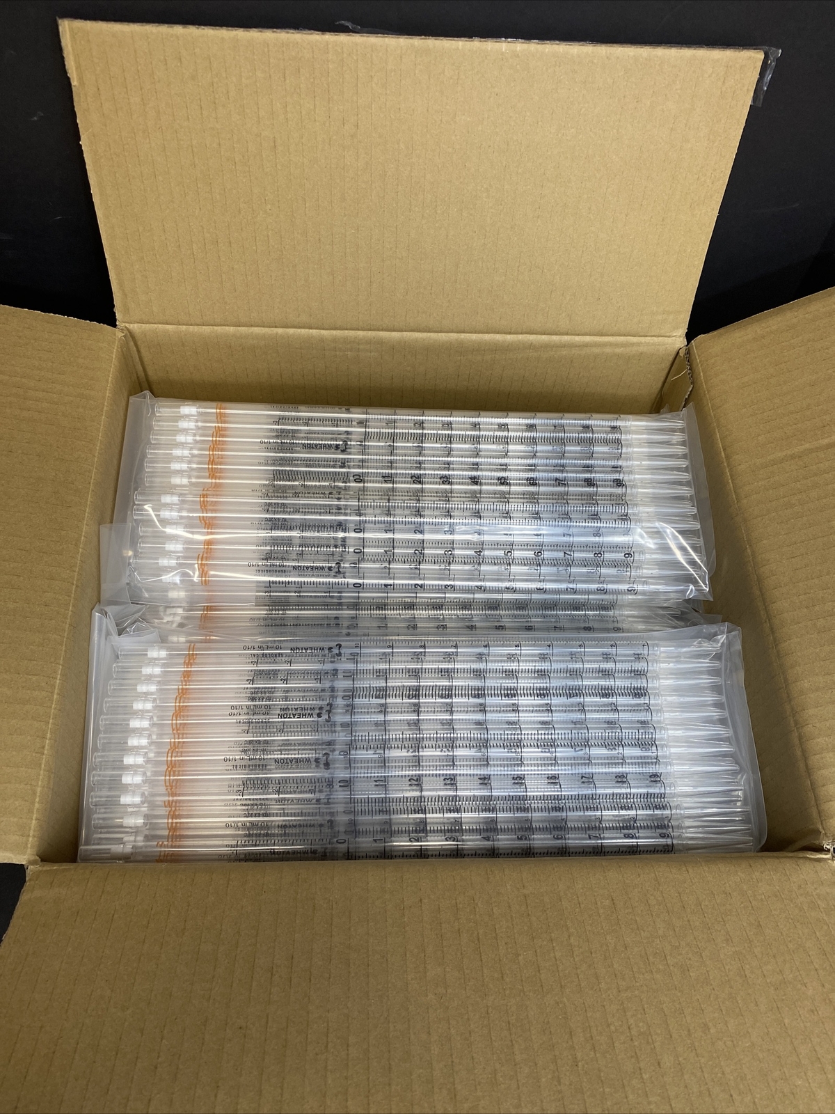 Wheaton Serological Pipette 10 ml Polystyrene Case of 500 Pipets