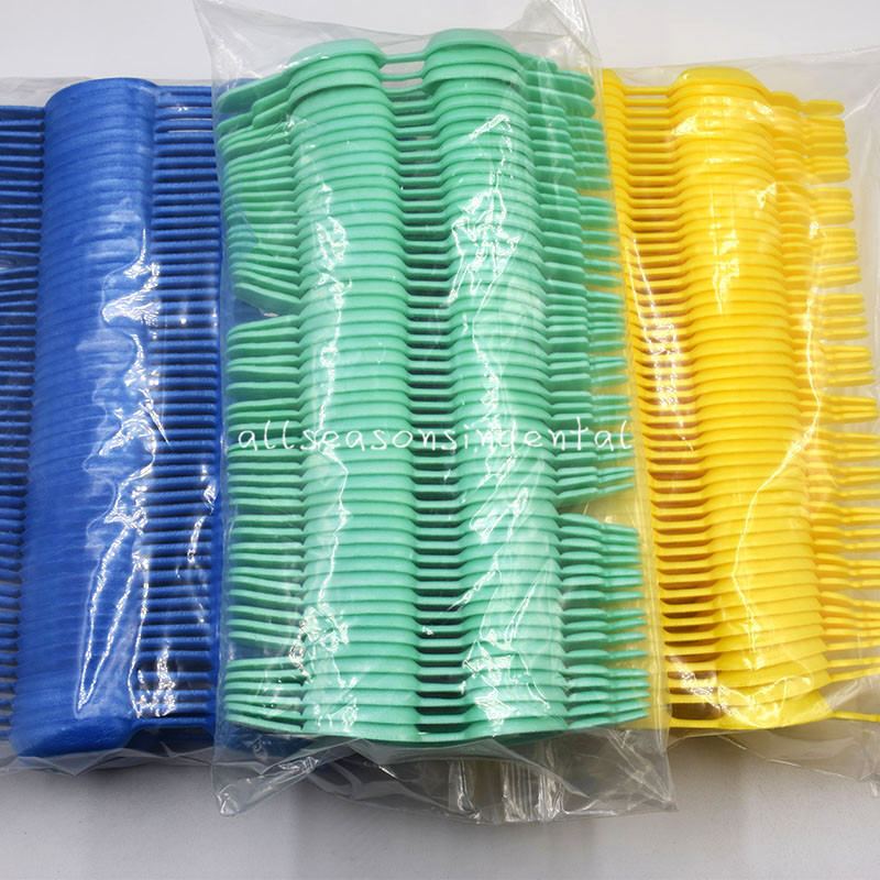 100 / 300 Pcs Dental Fluoride Disposable Dual Arch Trays For Gel or Foam S/ M/ L