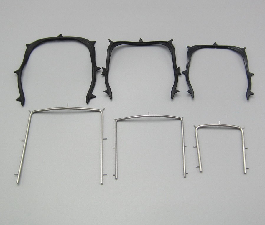 3pcs Dental Endodontic Rubber Dam Frames Punch Frame Plastic/Stainless Steel