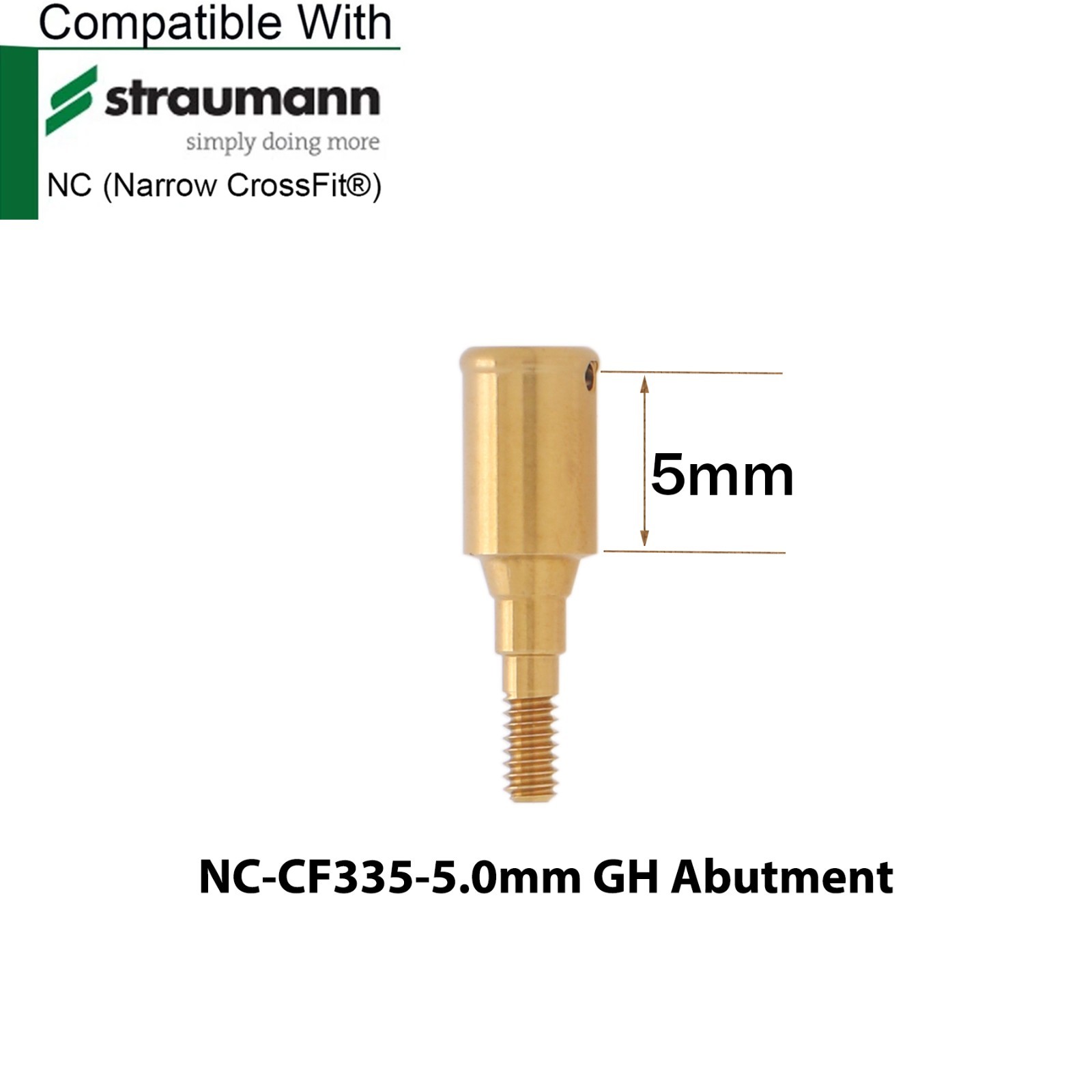 Dental Locator Abutment Compatible STRAUMANN Bone Level NC/RC & Male Caps Kit