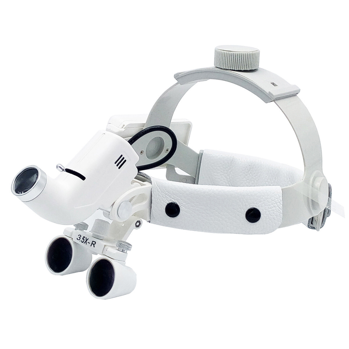 3.5X Dental Surgery Binocular Loupes Headband Magnifier + LED Headlight
