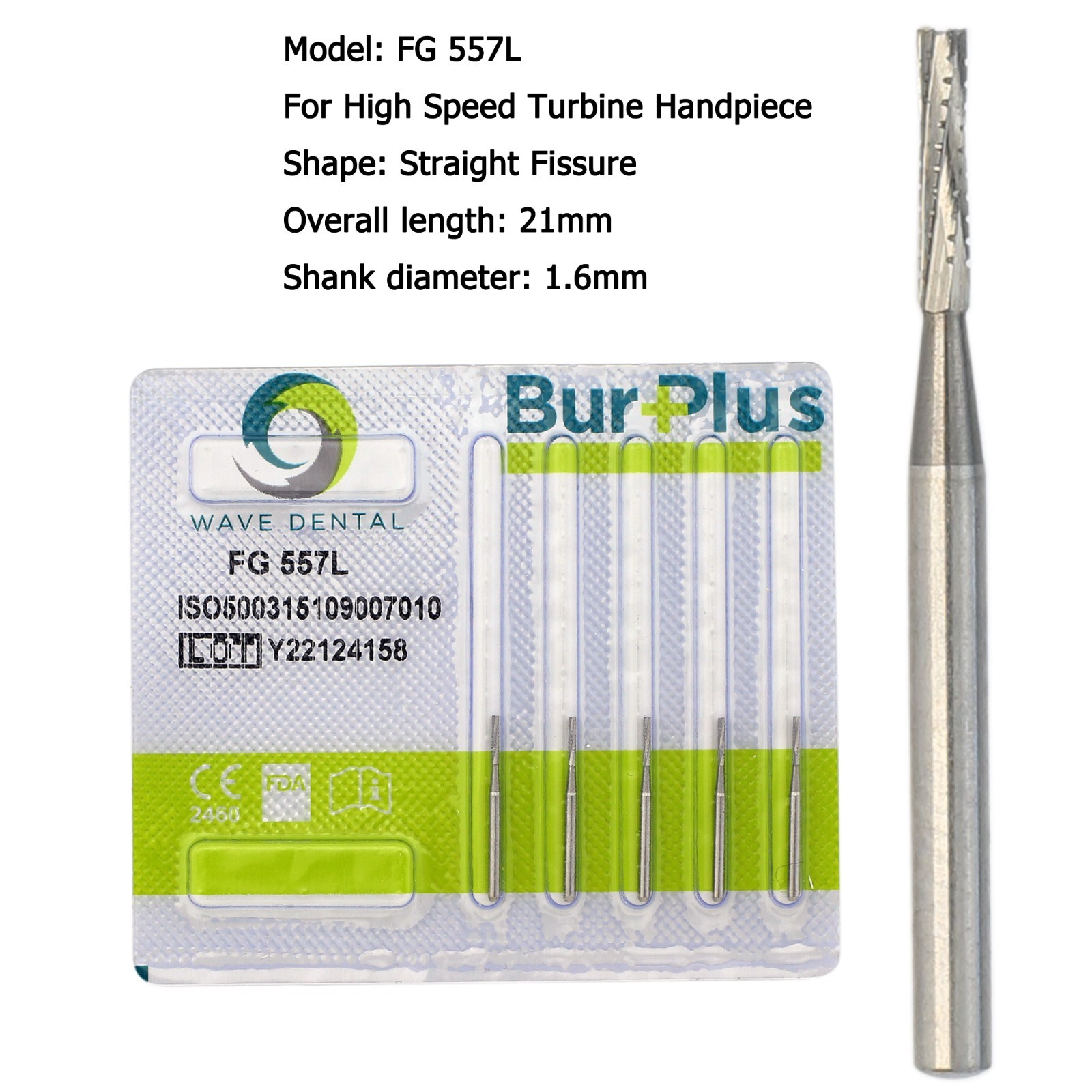 Wave Dental Carbide Burs FG Round Burs High Speed Friction Grip FG 4 6 8 330 245