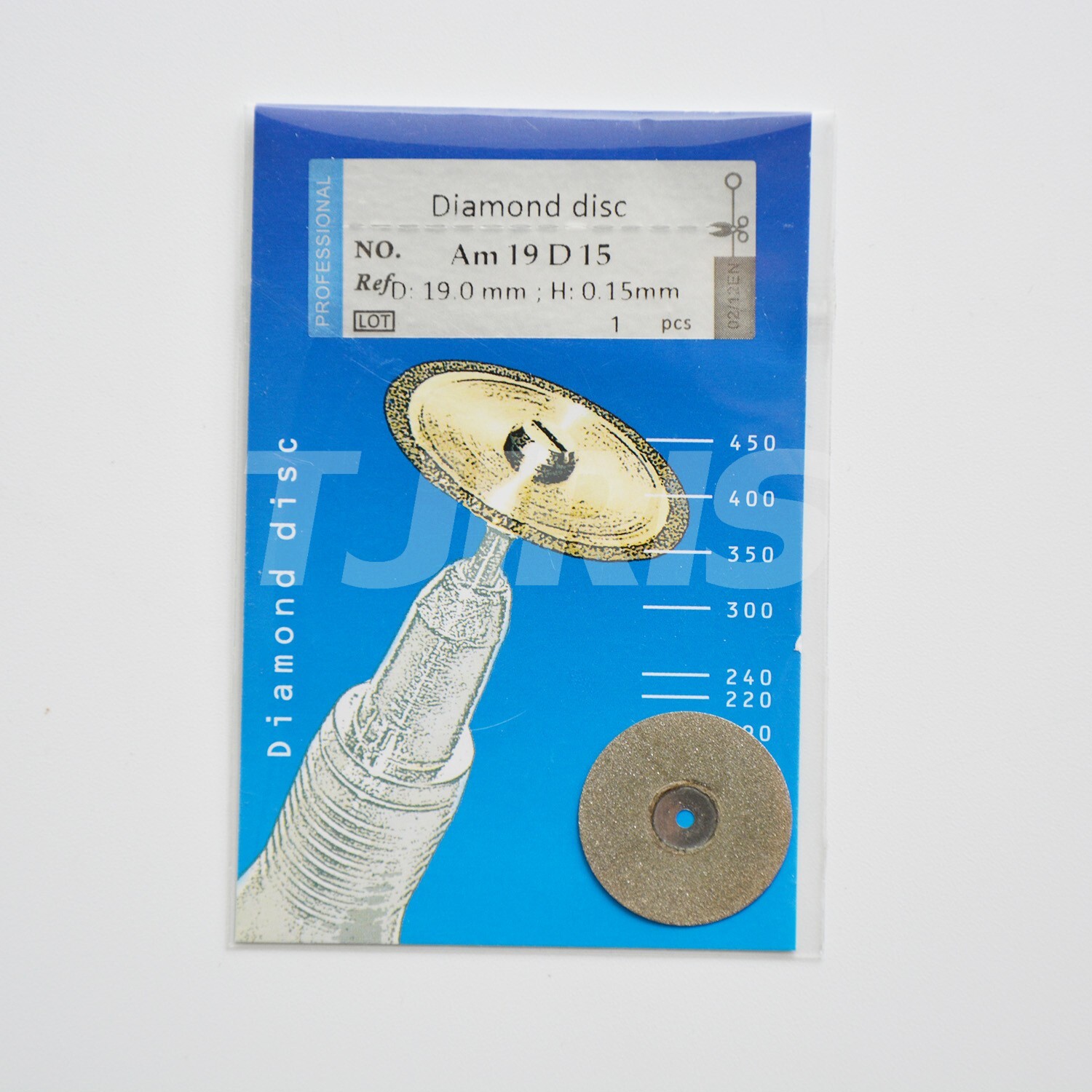 10pcs Dental Diamond Disc Double Side Wheel Extra Fine Cutting Polishing Discs
